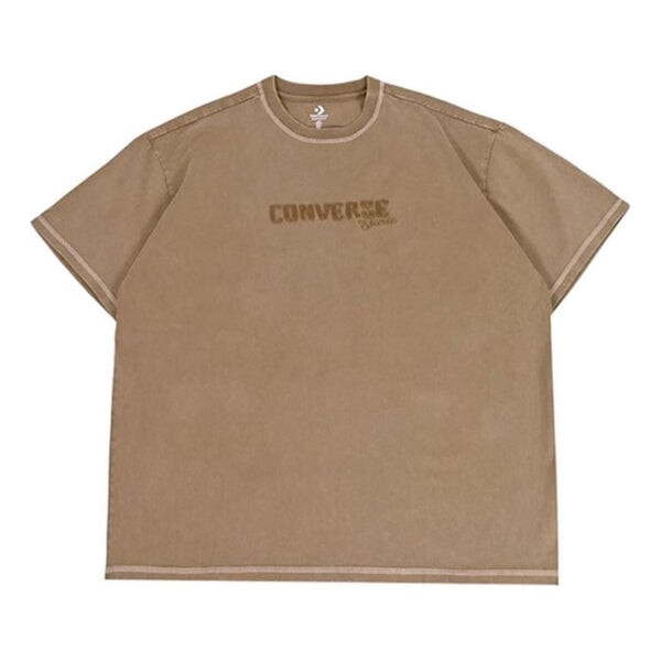 

Футболка skateboard wash tee 'light brown' Converse, коричневый