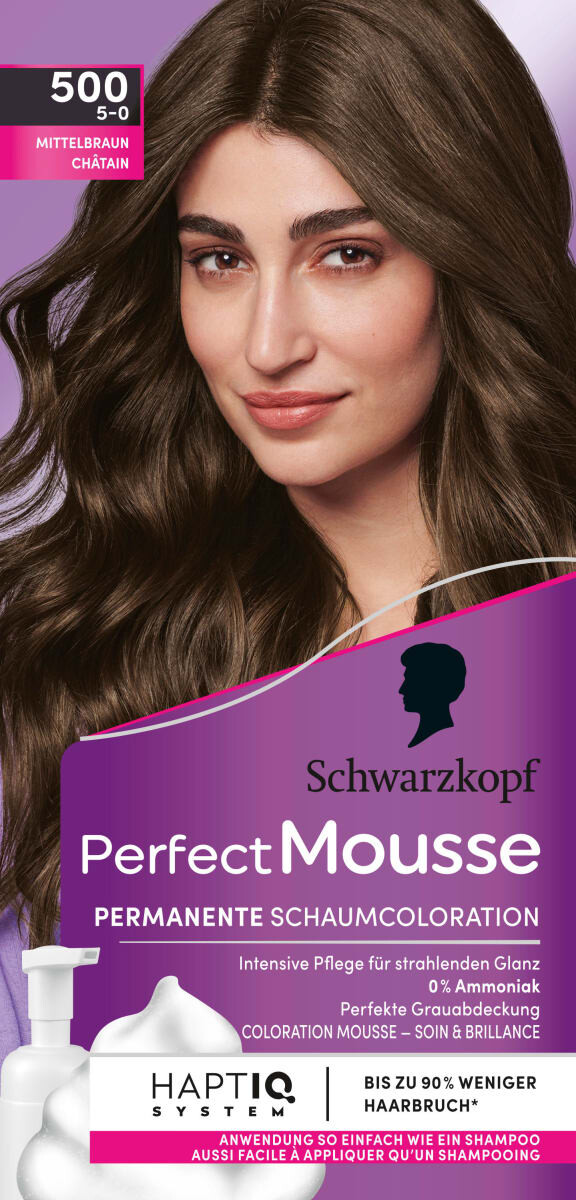 

Краска-пенка для волос 500 средне-коричневый 1 шт. Schwarzkopf