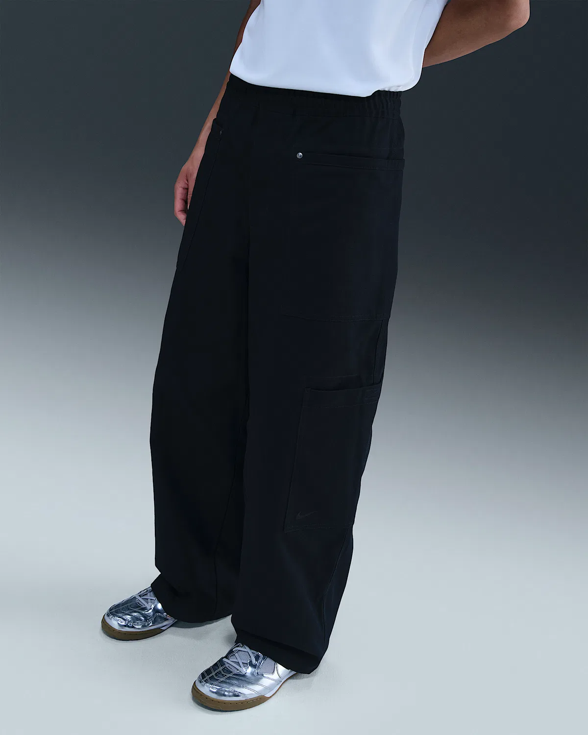 Мужские утилитарные штаны Nike Life, Black/Black — фото 2