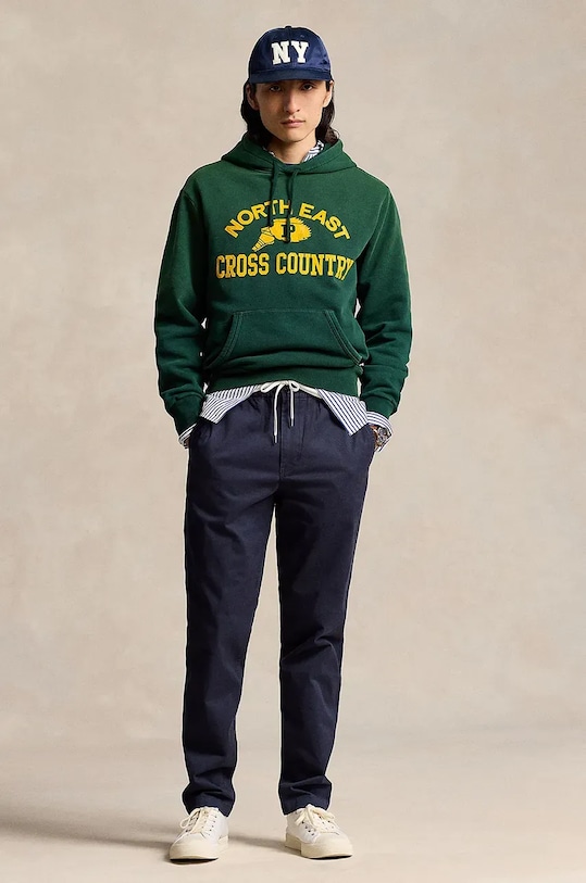 

Хлопковые брюки Polo Ralph Lauren, темно-синий