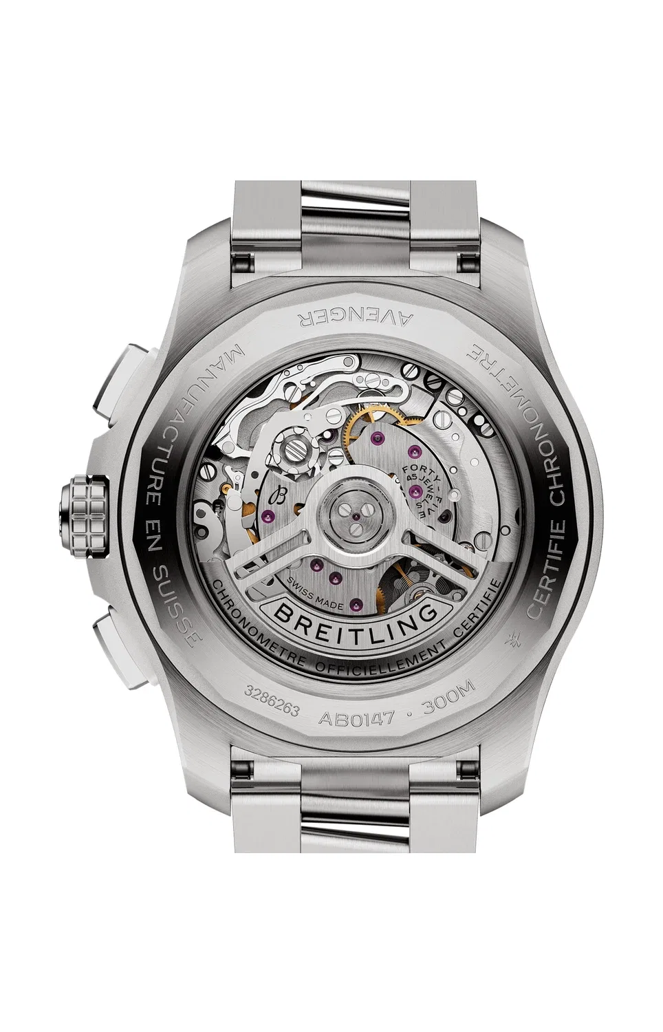 Авенжер B01 Хронограф 44 - AB0147101B1A1 BREITLING, серебряный — фото 2
