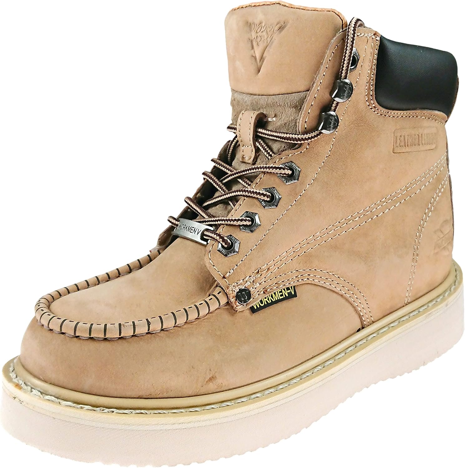 

Мужские рабочие ботинки из натуральной кожи с шнуровкой Workmen-V