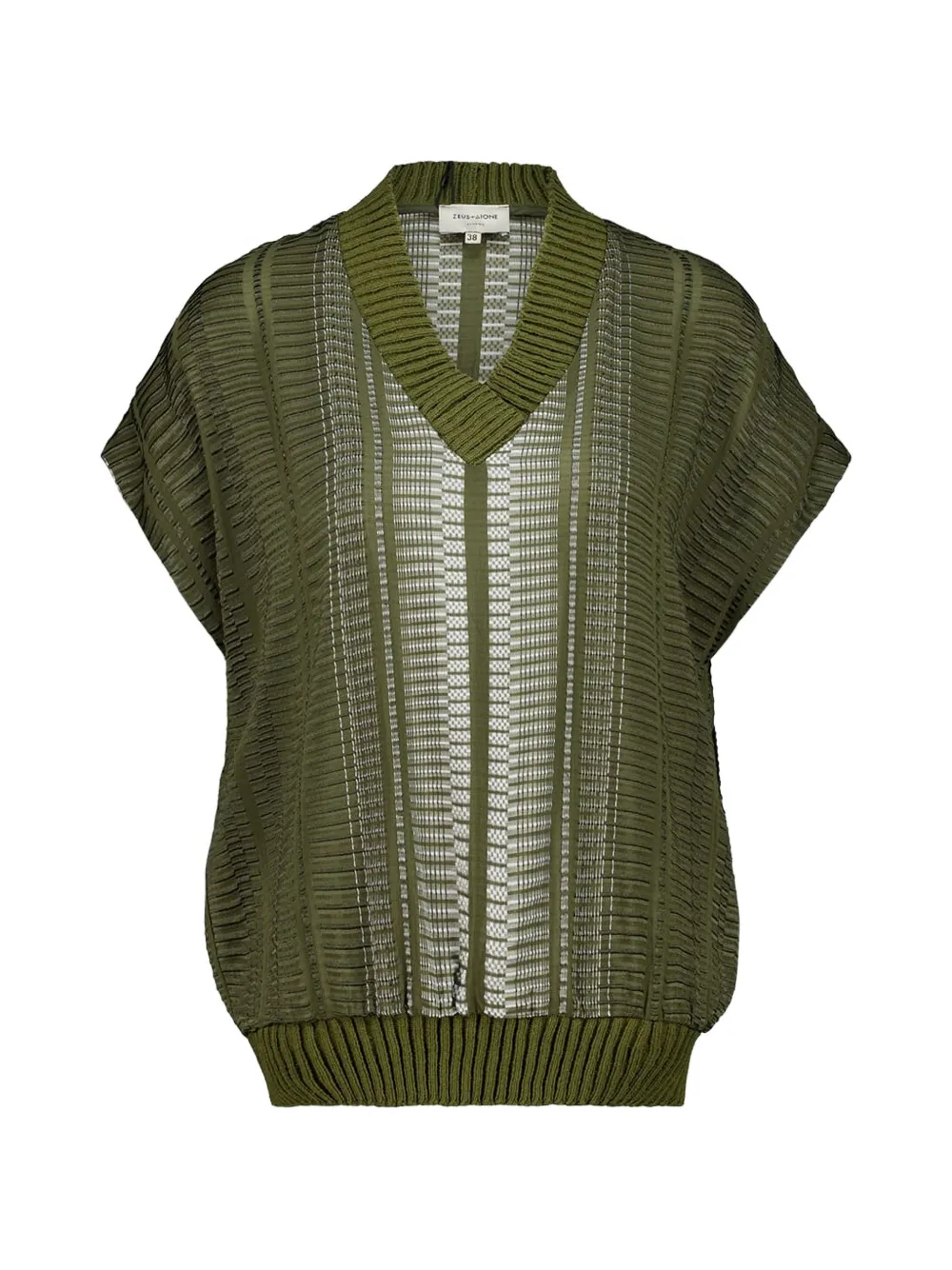 

Жилет без рукавов с v-образным вырезом Zeus+Dione, зеленый