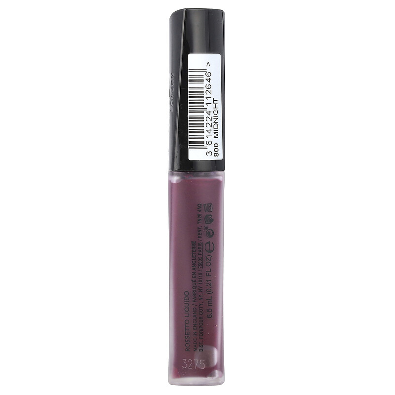 Rimmel London, Stay Matte, жидкая помада, 800 Midnight, 6,5 мл (0,21 жидк. унц.) — фото 2