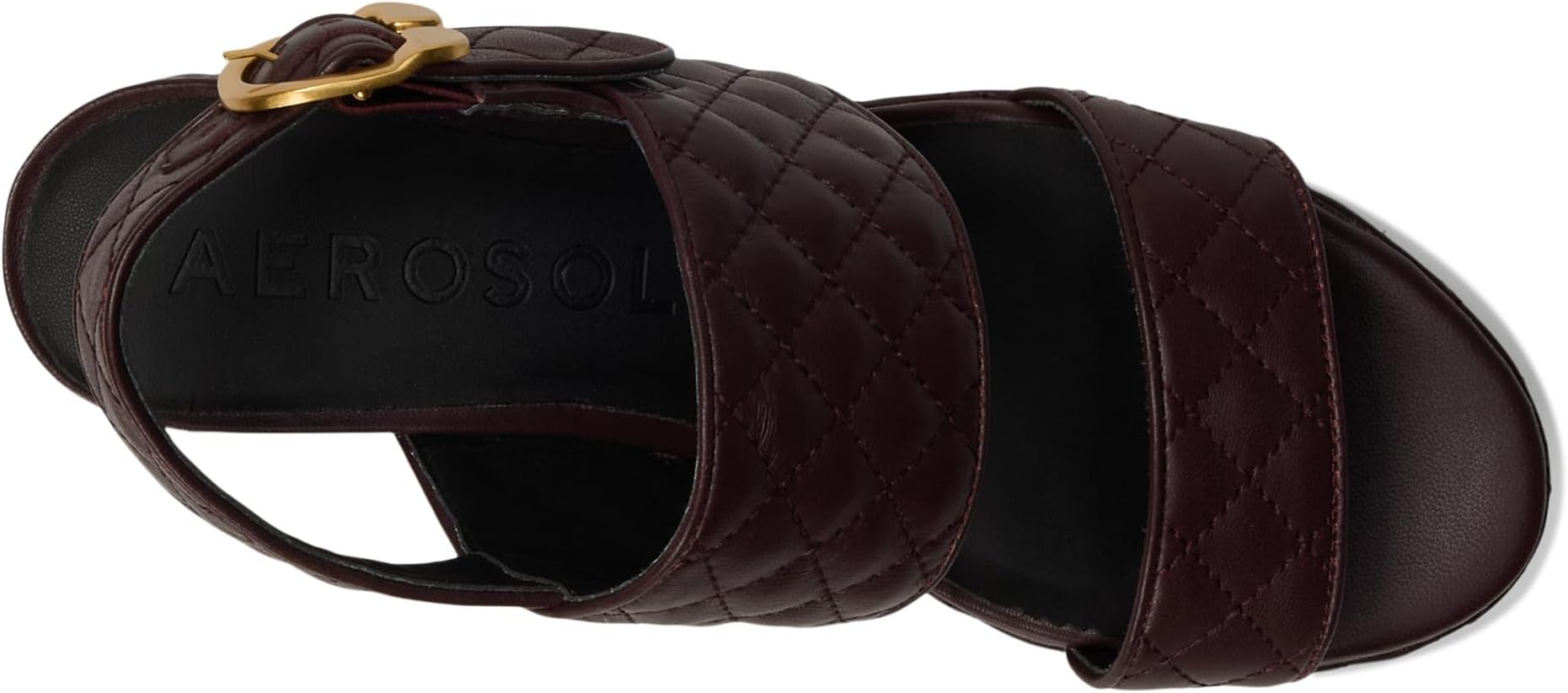 Сандалии Aerosoles Camera Qui, цвет Deep Aubergine Quilted Leather — фото 2