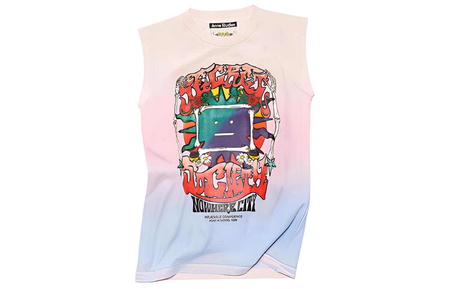 

Футболка унисекс розовая Acne Studios