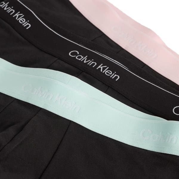 Боксерские трусы Icon - комплект из 3 штук Calvin Klein, черный, mint & розовый — фото 2