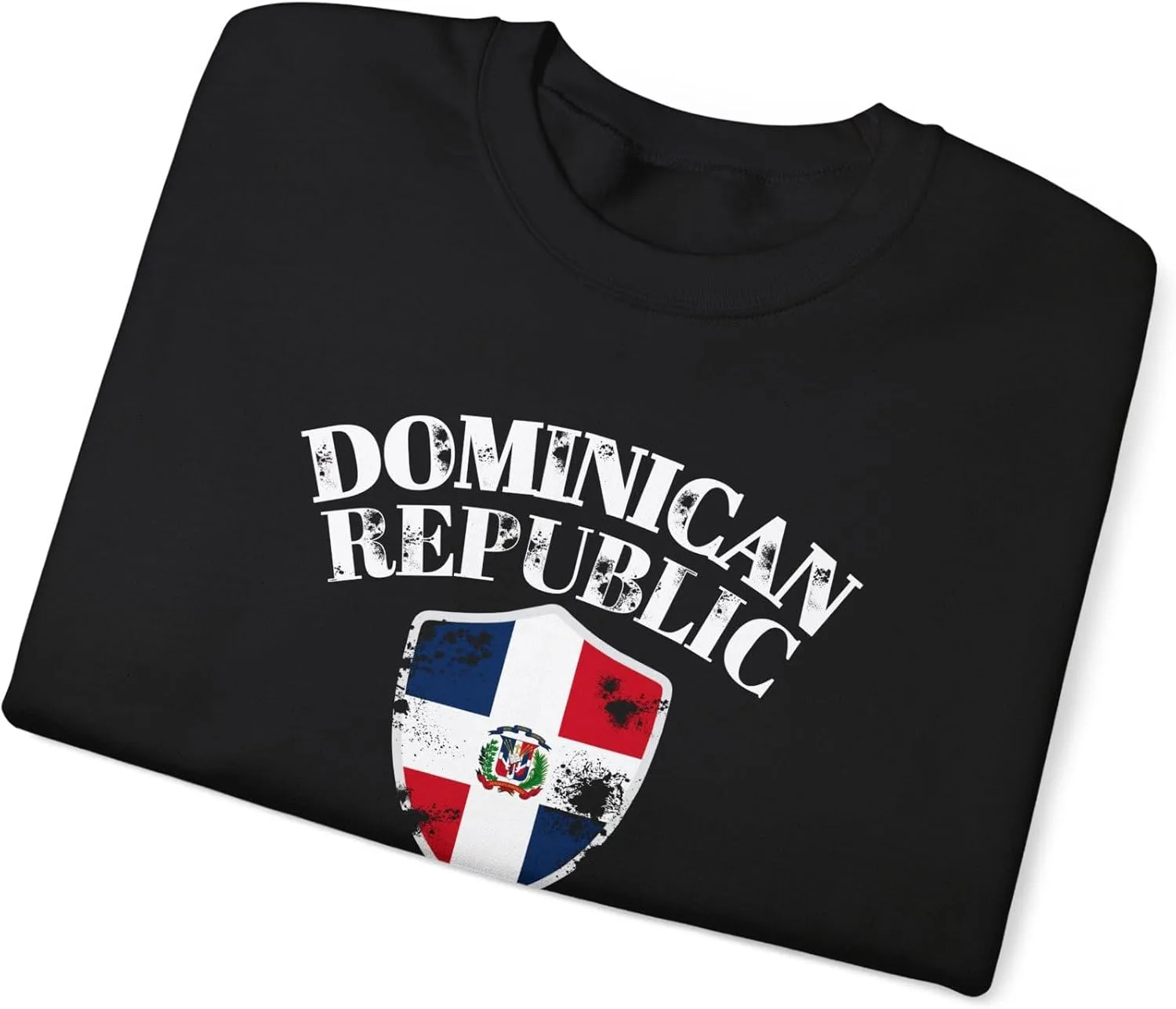 Толстовка Unisex Heavy Blend с флагом Доминиканской Республики, гербом и надписью Dominicano, Platano Power GENERIC, черный — фото 2