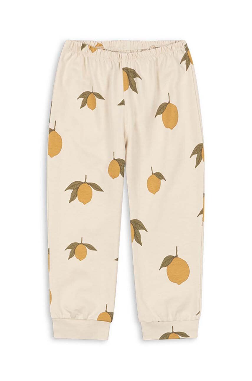 

Хлопковые спортивные брюки Konges Sløjd для мальчиков и девочек DREY PANTS GOTS, бежевый