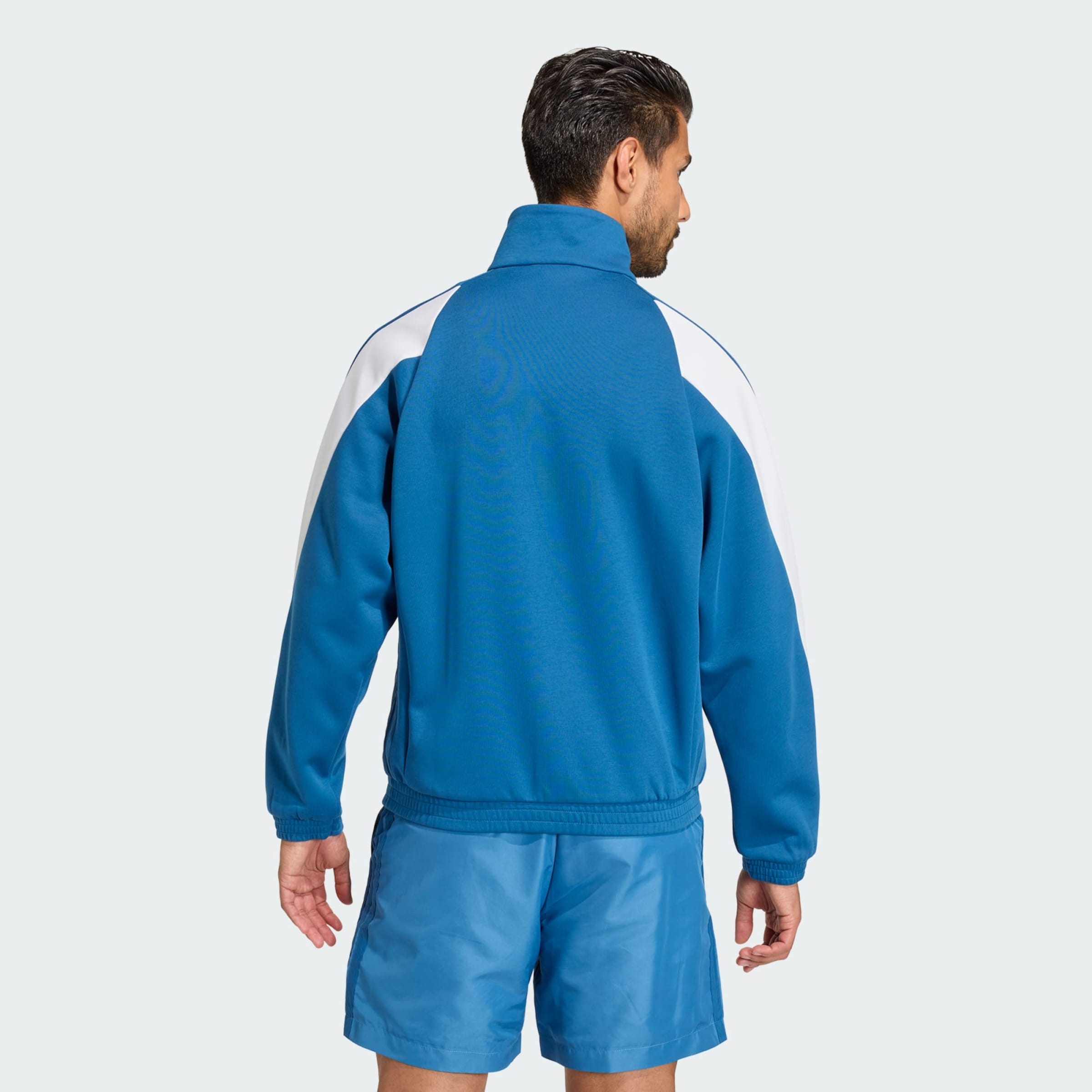 Adidas Performance Спортивная толстовка с молнией 'FFR' в голубом цвете Cyan Blue — фото 3