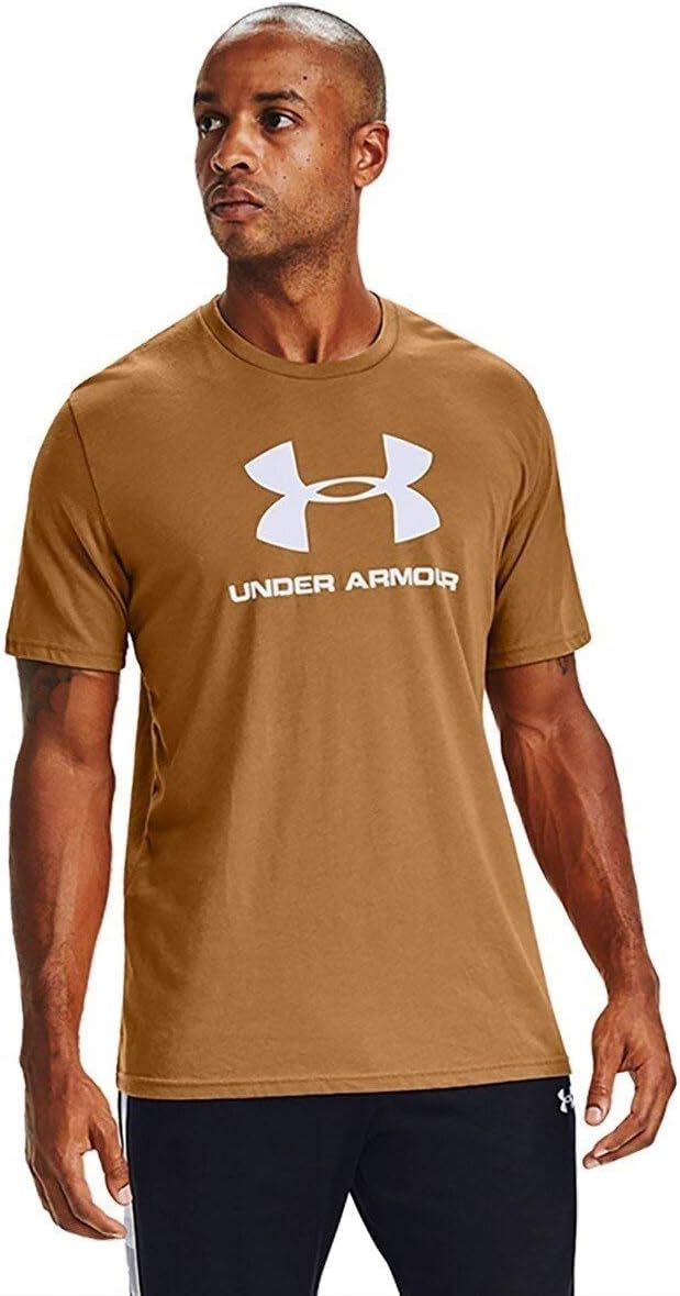 

Мужская спортивная футболка с коротким рукавом и логотипом Under Armour, Yellow Ochre (707)/White, Белый, Мужская спортивная футболка с коротким рукавом и логотипом Under Armour, Yellow Ochre (707)/White