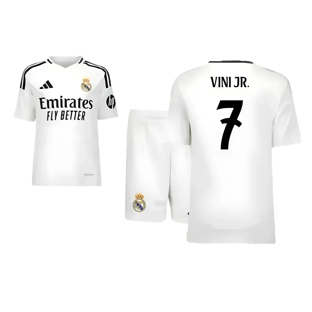 Домашний детский комплект Real Madrid Vinicius Junior 7, белый