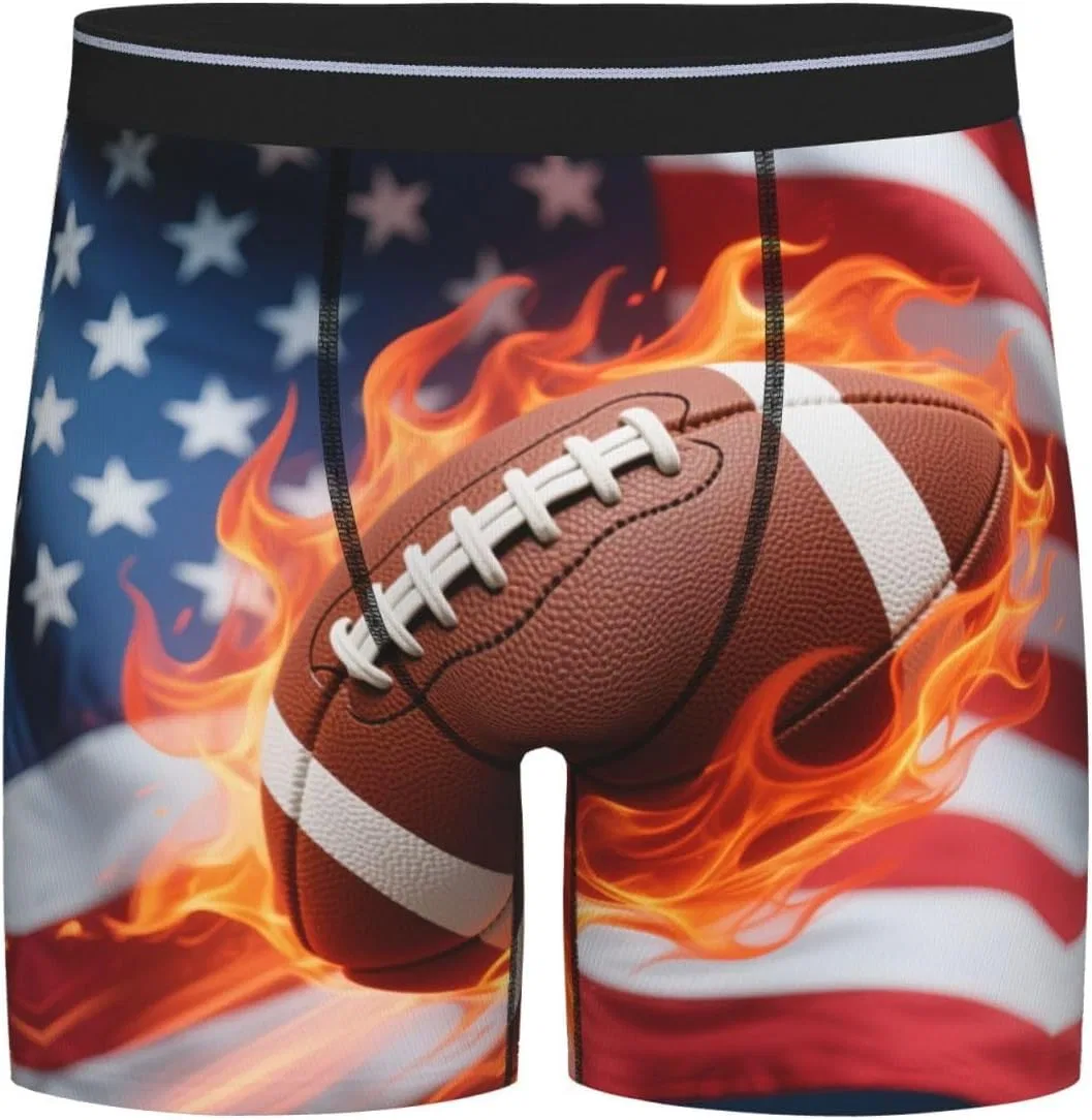 Боксеры с принтом, Red Camo, Flags Rugby Soccer