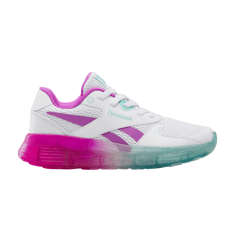 

Кроссовки Zig N' Glow 2 Elastic Lace Little Kid 'White Aqua Purple Rave', белый