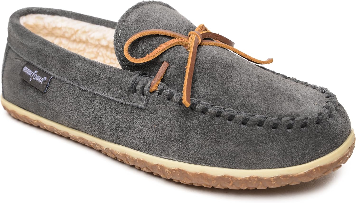 

Мокасины Minnetonka Tomm из замши для мужчин, Charcoal