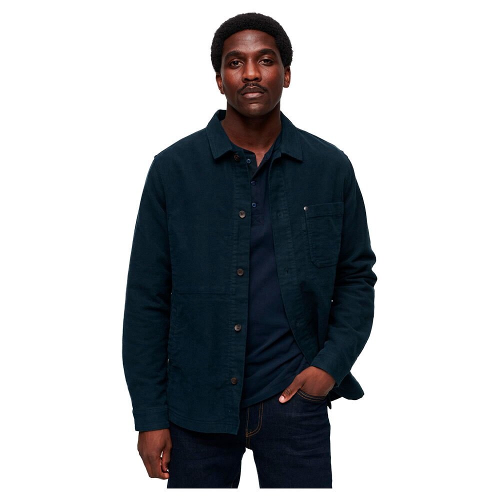

Рубашка Superdry Mechant Moleskin, синий