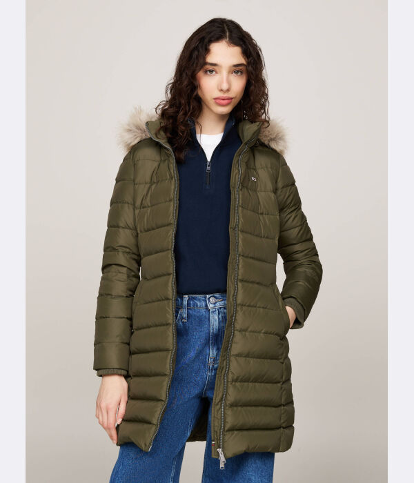 

Пуховик Tommy Jeans Slim Fit, зеленый