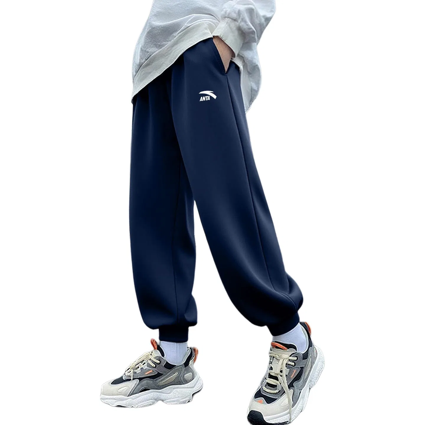 Детские трикотажные спортивные штаны ANTA Midnight Blue