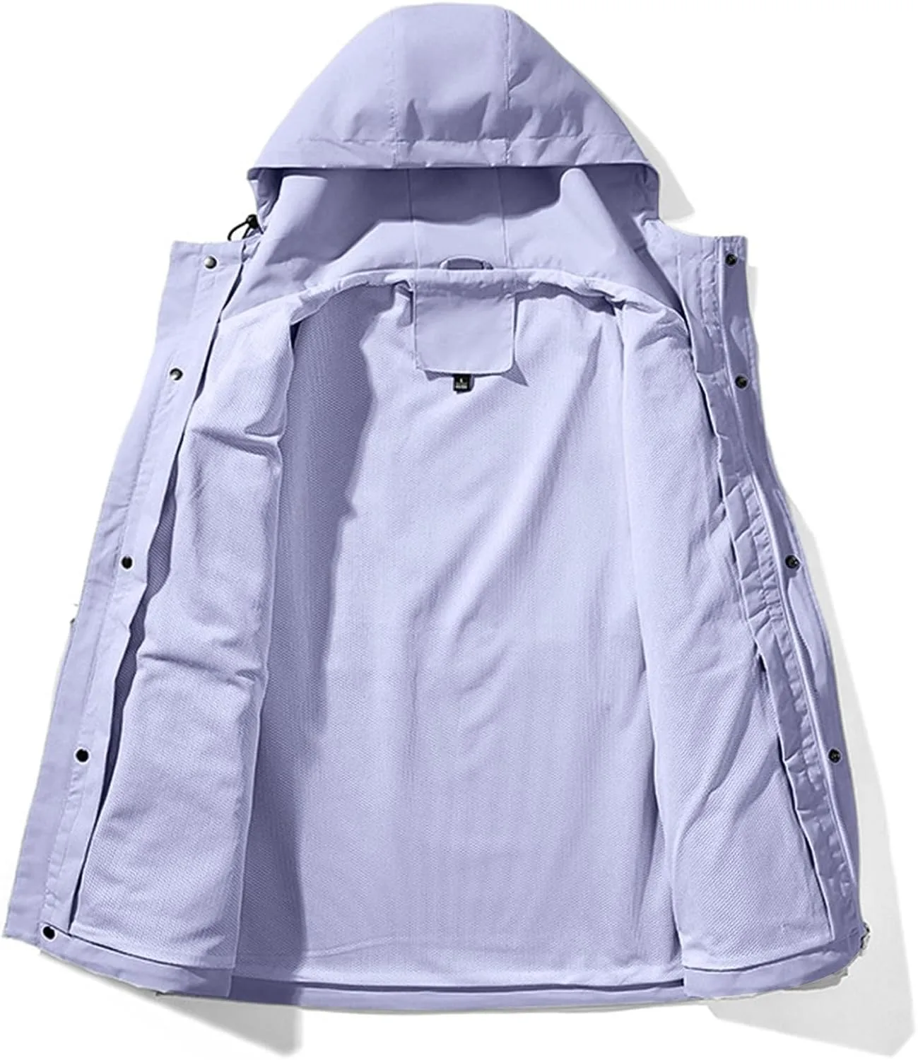 Мужская куртка с капюшоном Waterproof, легкая, компактная, для гольфа, походов и путешествий Generic, фиолетовый — фото 2