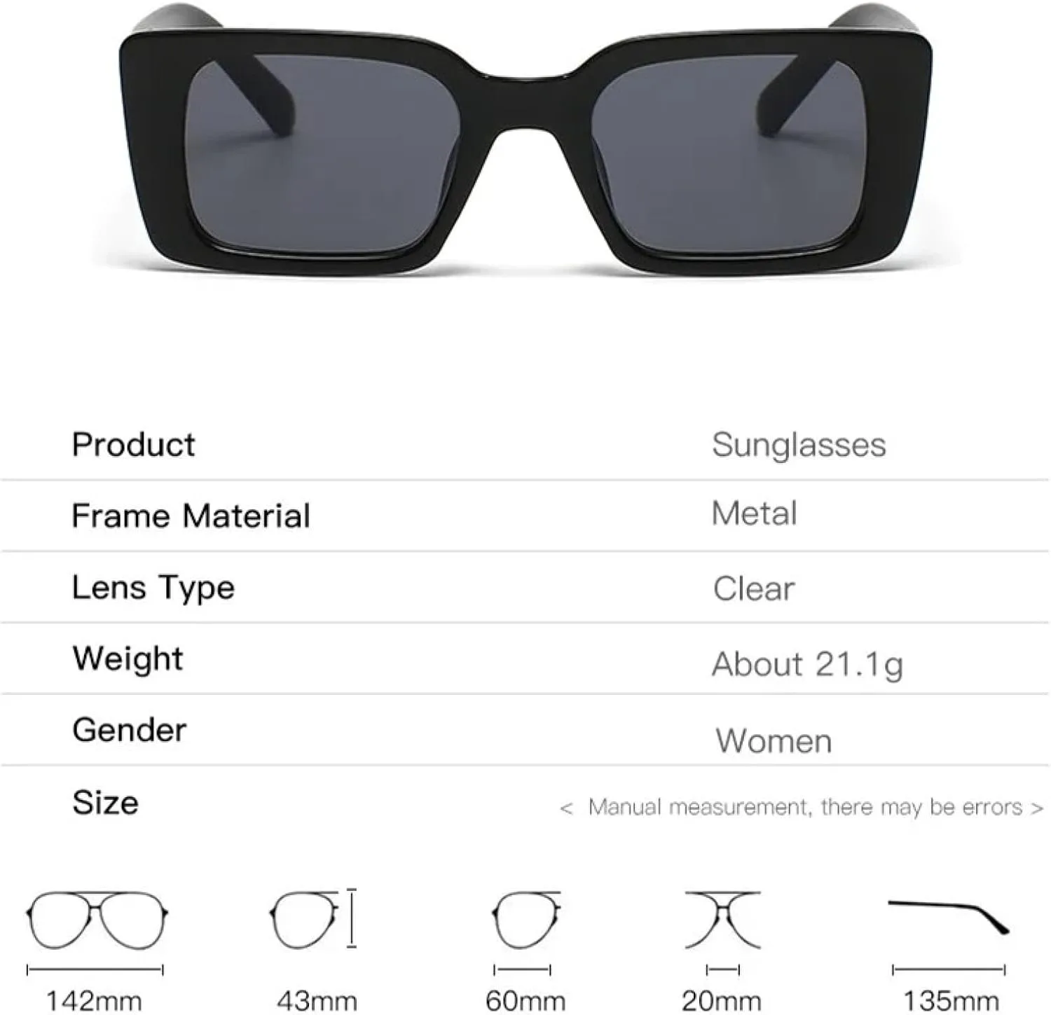 

Модные маленькие прямоугольные солнцезащитные очки для женщин, в стиле ретро, ​​для мужчин, трендовые, с защитой от УФ-излучения UV400 TVTBBVV, Jelly Tea C5