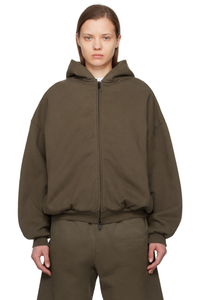 

Полноценная толстовка на молнии Fear Of God, зеленый