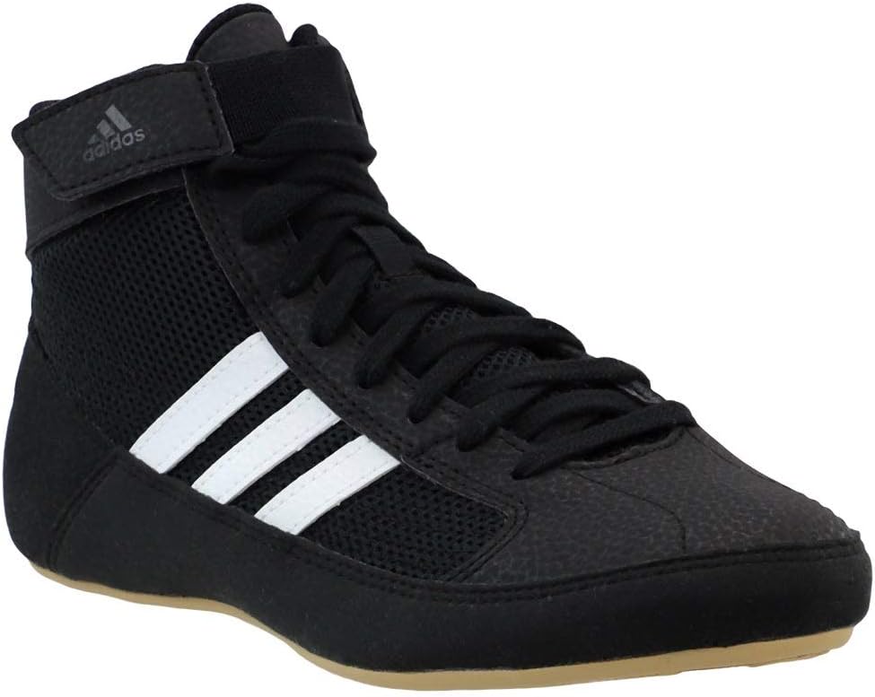 Мужские борцовские кроссовки adidas HVC 2, белый/черный — фото 2