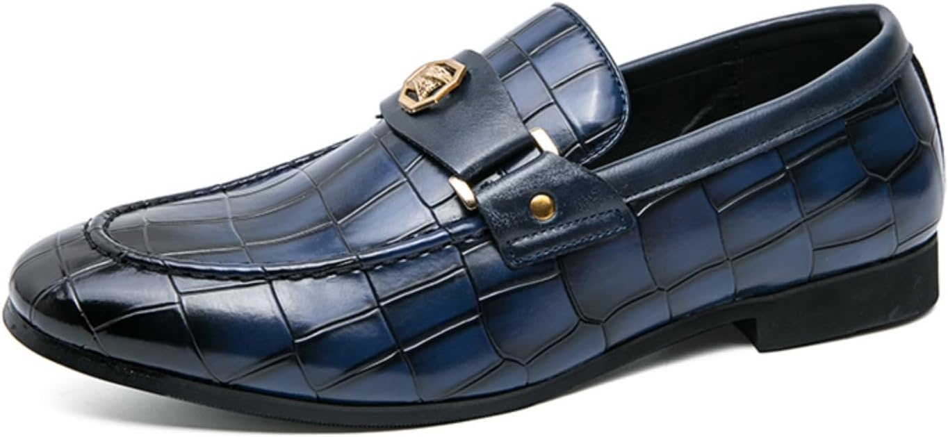 

Мокасины Khwfjas для мужчин, пенни-слипоны, модные и стильные, подходят для повседневной носки, деловых встреч и свадебных мероприятий, синий