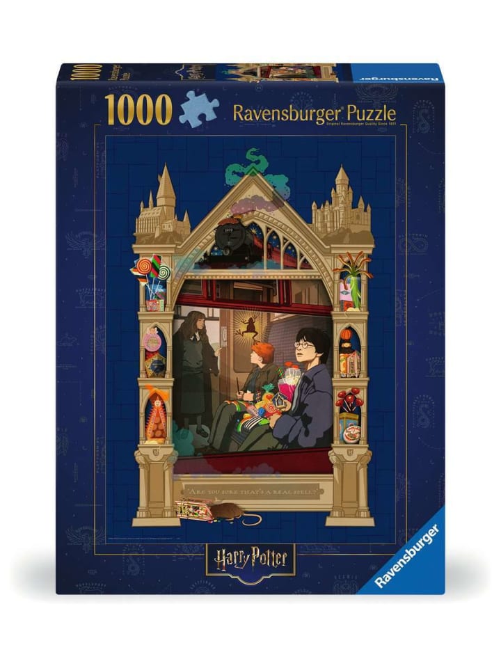 

Пазл Ravensburger из 1000 деталей «Гарри Поттер по пути в Хогвартс» в цвете