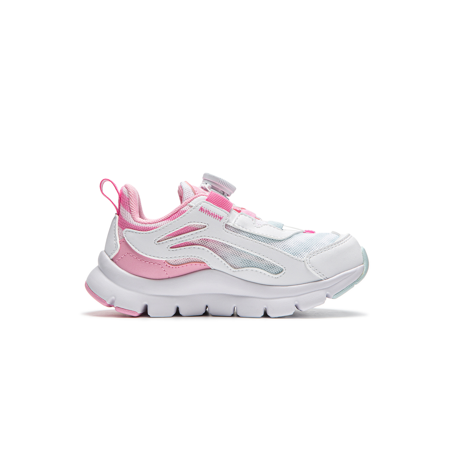 LINING YOUNG Спортивная коллекция Casual Shoes Standard White/Xianxia Pink/Yunci Blue детские — фото 3