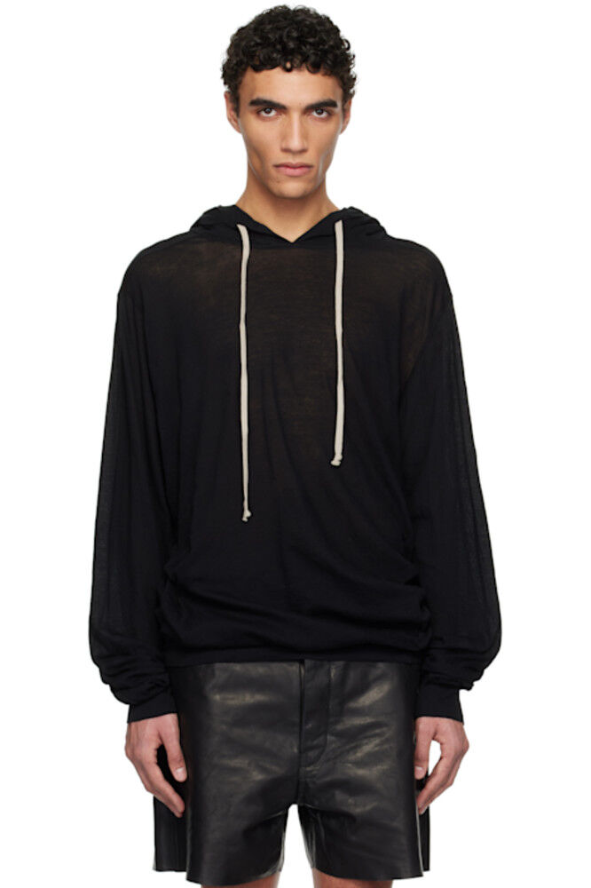 

Черный толстовка с капюшоном Hollywood Unstable Cotton Rick Owens