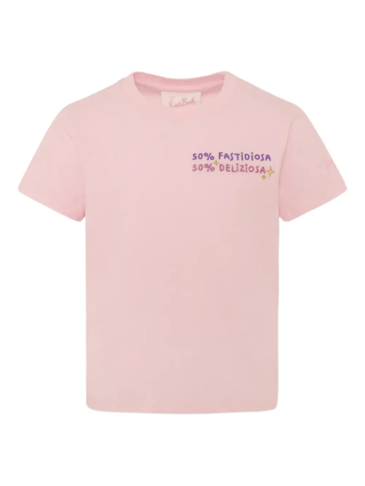 

Футболка из хлопка MC2 Saint Barth Kids, розовый