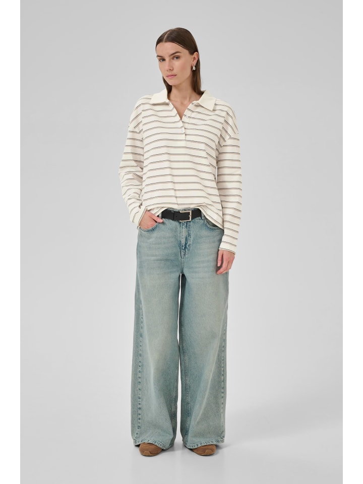 

My Essential Wardrobe Блузка с длинными рукавами AnnaMW свободного кроя в полоску "Белоснежка"