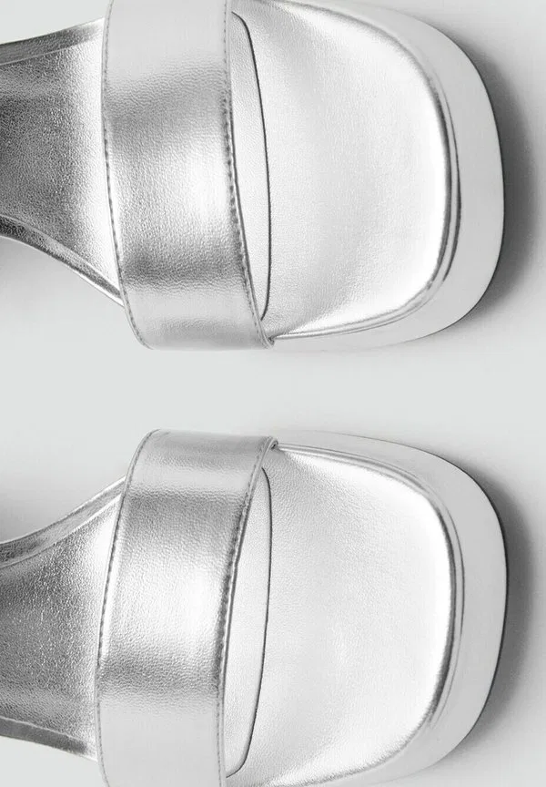 Подростковые сандалии Mango Kids, Silver — фото 4