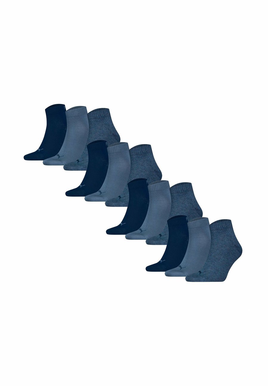 

Носки Puma UNISEX QUARTER 12ER PACK LOGO, Denim Blau/Mottled Royal Blue