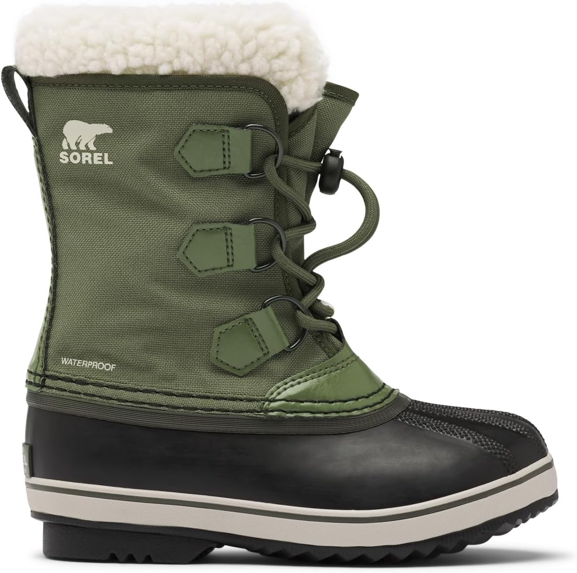 Детские зимние непромокаемые сапоги Sorel Yoot Pac из нейлона, Hiker Green — фото 4
