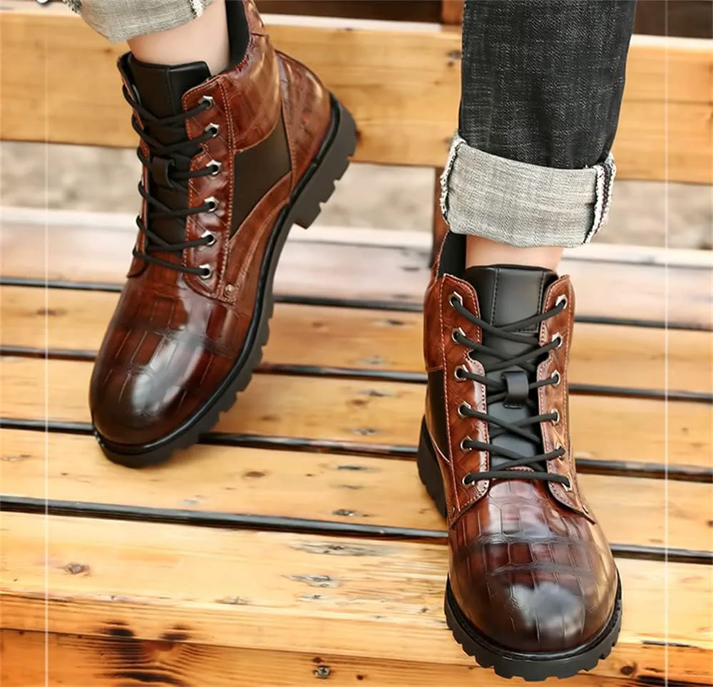 

Мужские модные ботинки CHUUMEE, мотоциклетные, боевые, ботинки до щиколотки, коричневый