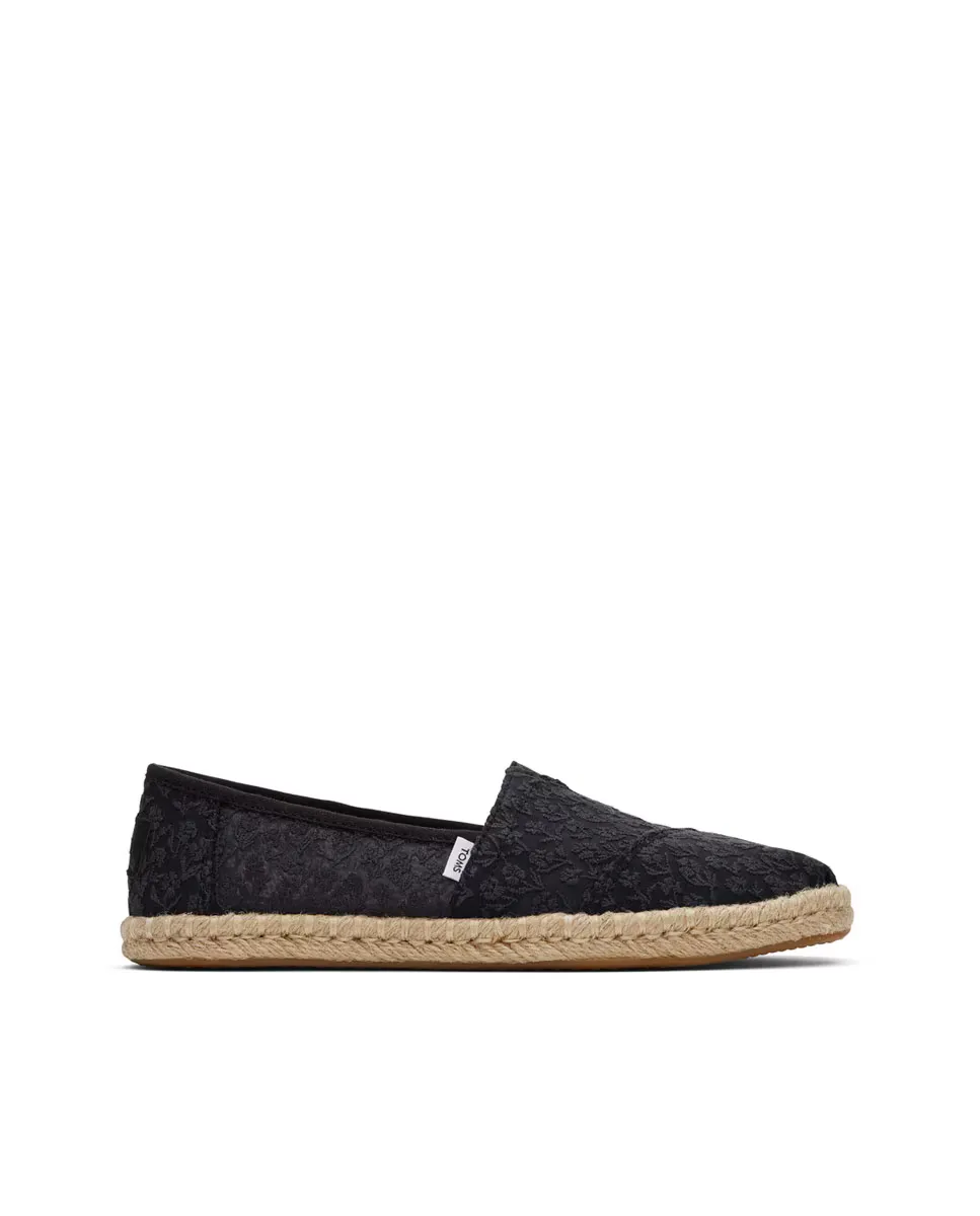 Женские холщовые эспадрильи Toms, черный