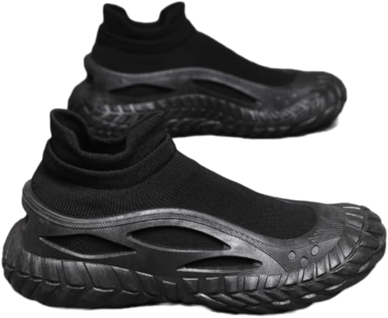 

Мужские спортивные кроссовки с шнуровкой и низким верхом, удобные дышащие повседневные кроссовки, обувь для походов на открытом воздухе Qacksv, черный