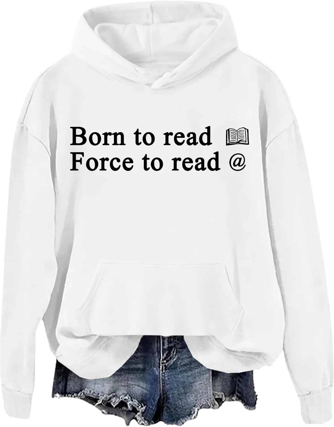 

Толстовка Born To Read Books Forced To Read Emails woati