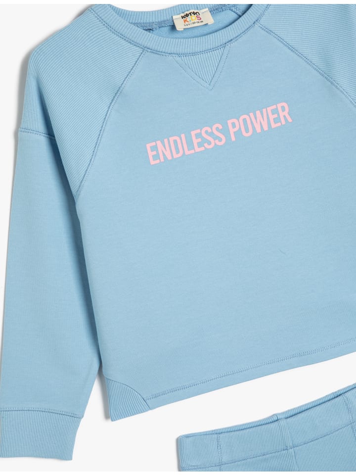 

KOTON Комплект из 2 предметов: толстовка/брюки синего цвета