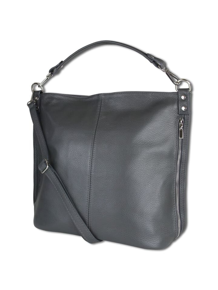 

Наплечная сумка Toscanto Schultertasche, Shopper Leder grau ca. 40cm