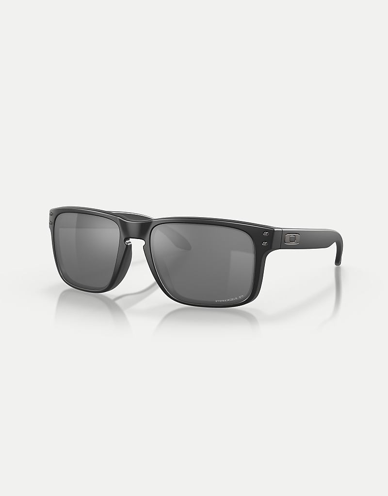 

Oakley - Oakley Holbrook™ - Матовые черные квадратные солнцезащитные очки с серыми зеркальными поляризационными линзами