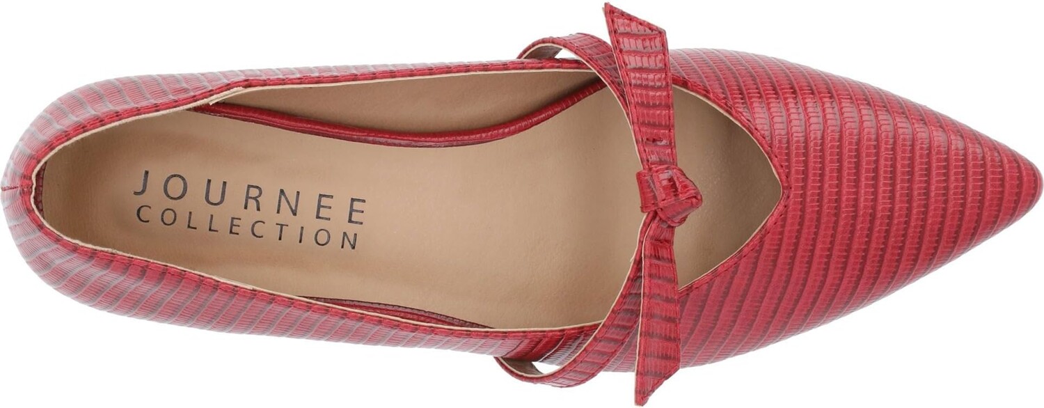 Туфли на плоской подошве Journee Collection Cait Flats, красный — фото 2