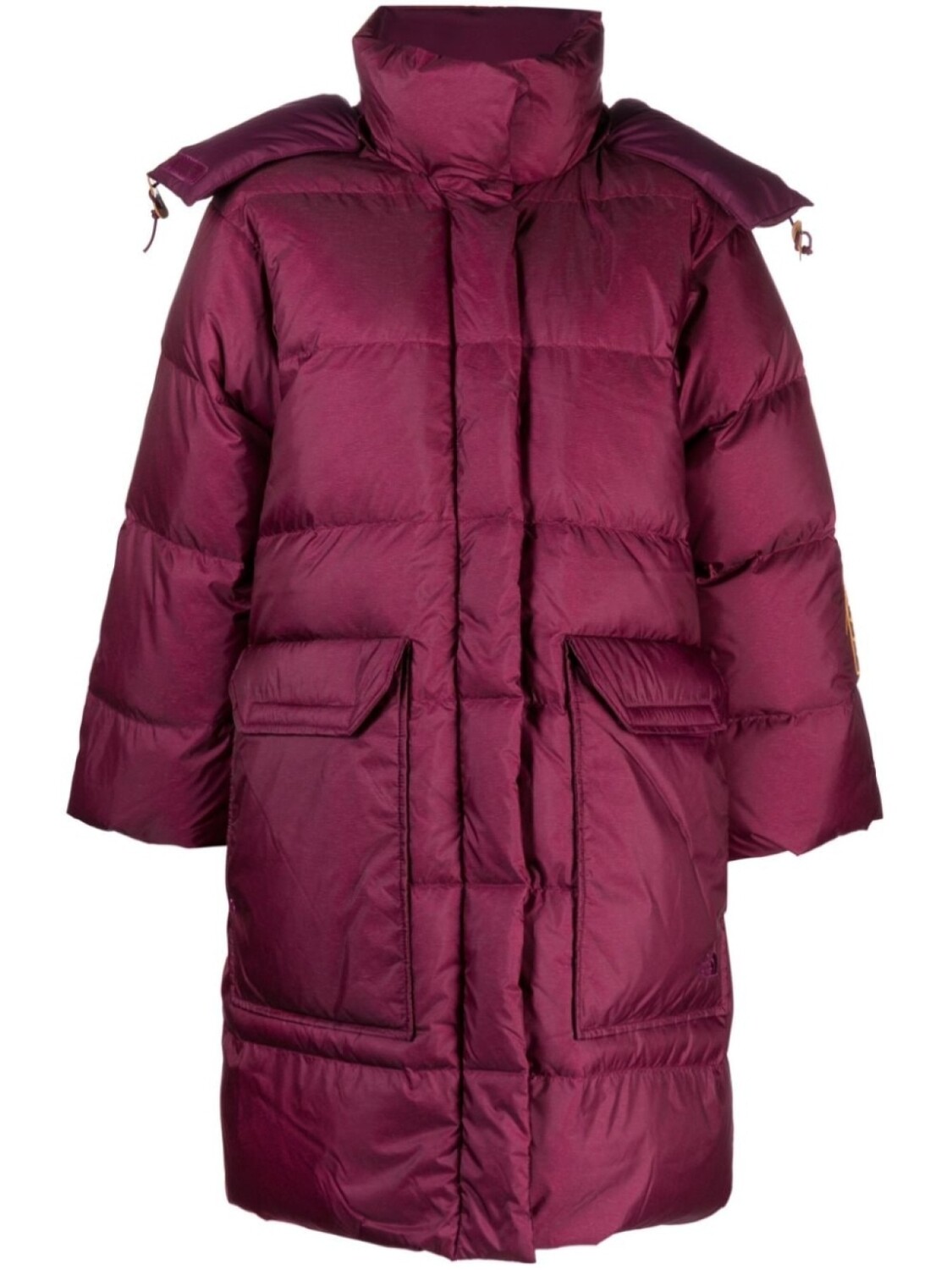 

The North Face пуховик с капюшоном, красный