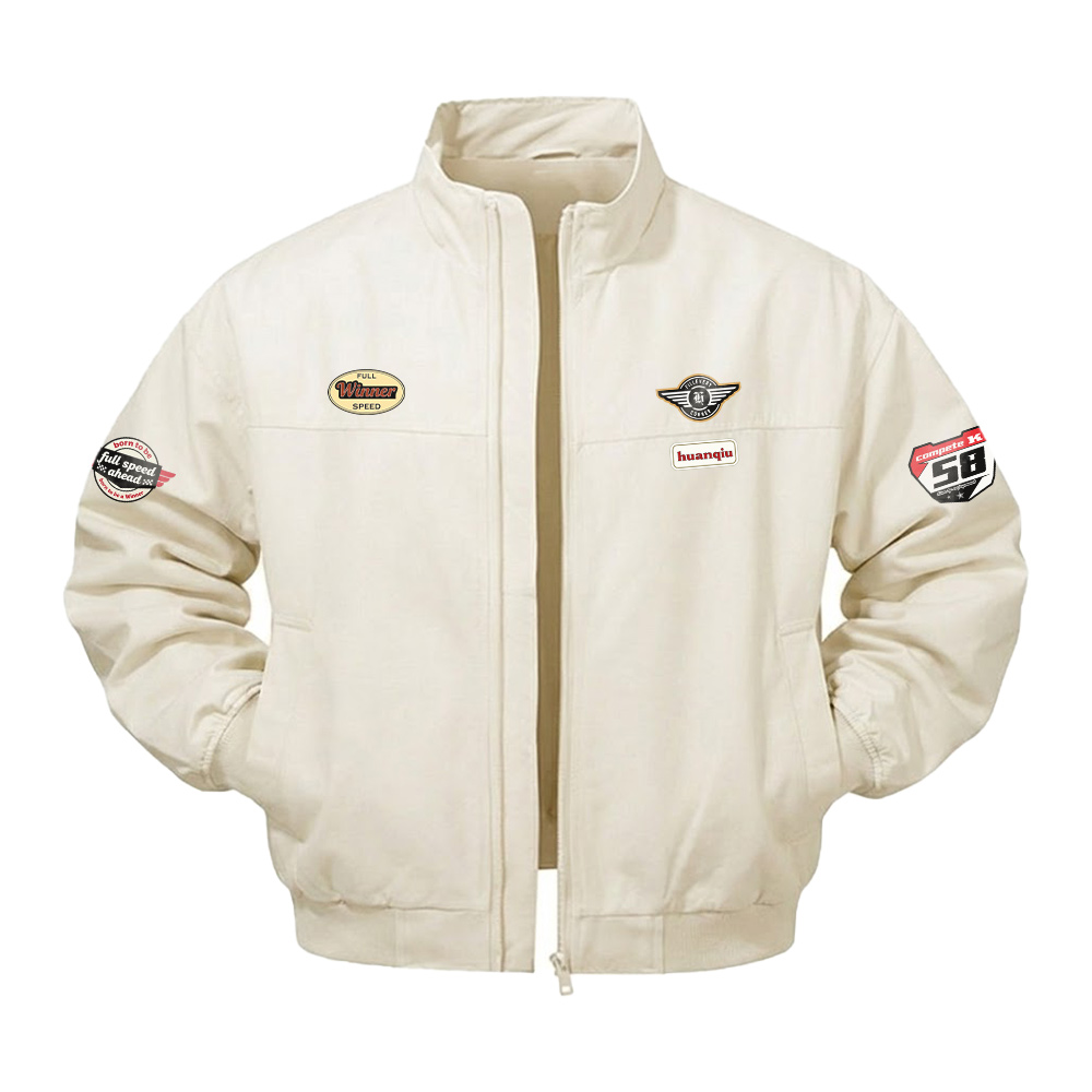 

Пуховик Unisex Stand Collar Thickened HUANQIU, экрю[thickened and fleece-lined]