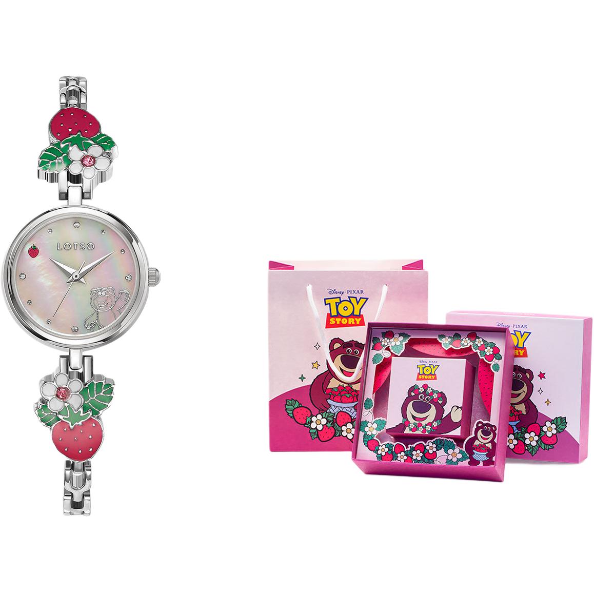 

Disney Часы Lotso Quartz Movement Alloy Strap Watch Women's Watch Mother of Pearl Color Watch Dial