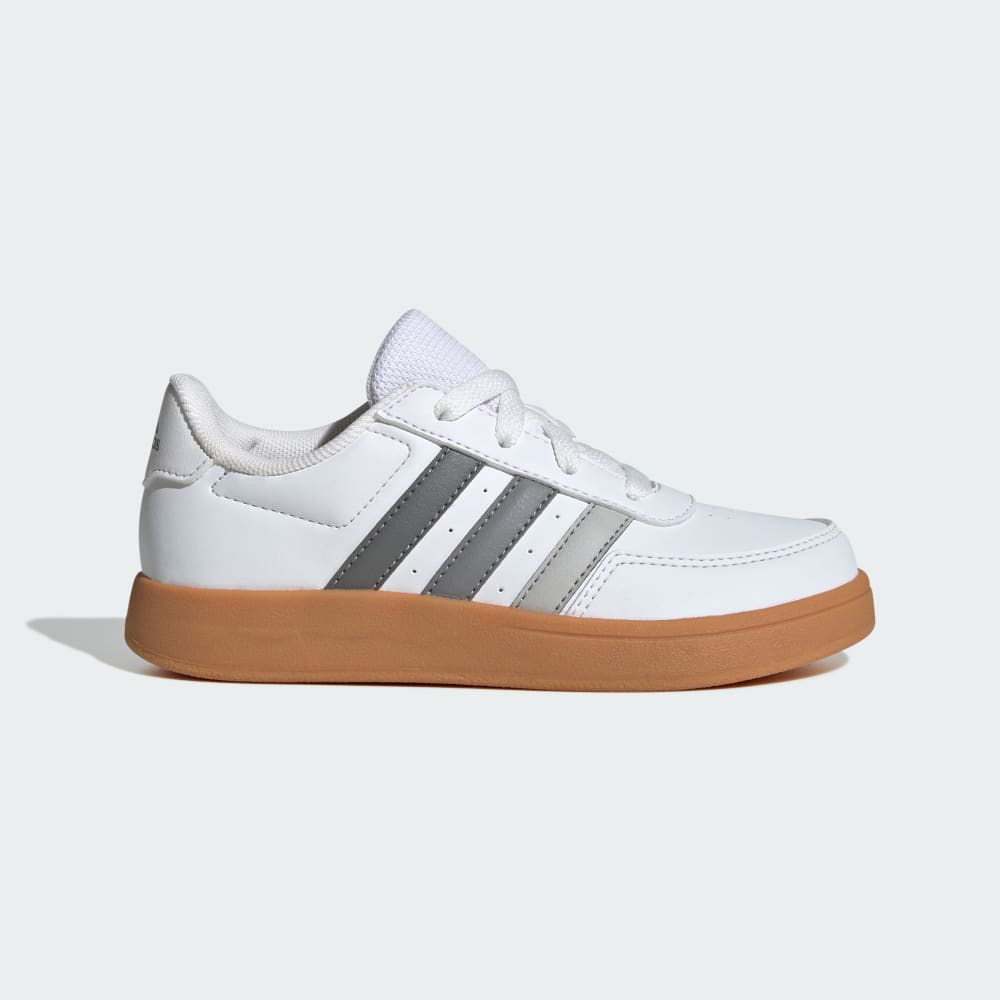 

Кроссовки Adidas Breaknet Lifestyle Court Lace Shoes, цвет Cloud White/Grey Four/Gum