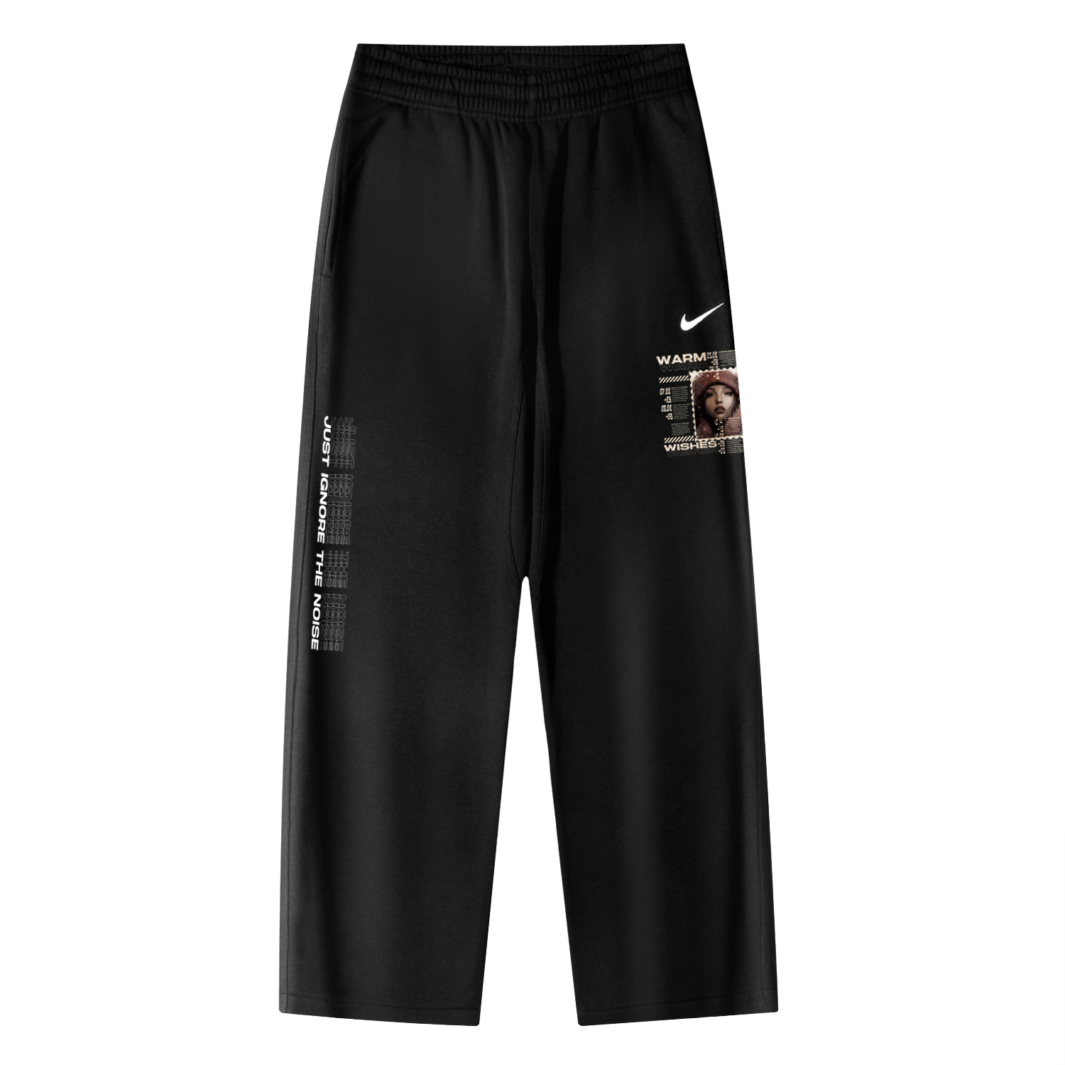 

Nike Клубные брюки AS OH Pant Swoosh NF вязаные спортивные штаны Unisex черные