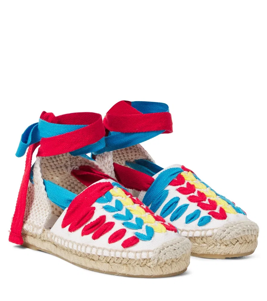Эспадрильи с вышивкой Stella McCartney Kids, мультиколор