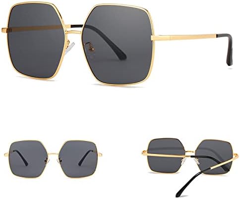 

Солнцезащитные очки с металлической оправой большого размера 2027 года, защита от ультрафиолета UV400, повседневные солнцезащитные очки для взрослых, женщин и мужчин MTZJH, C1